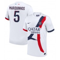 Paris Saint-Germain Marquinhos #5 Fotballklær Bortedrakt 2024-25 Kortermet